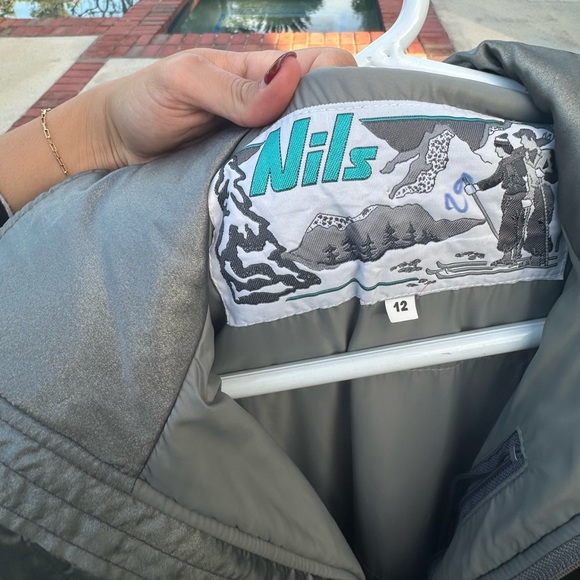 VINTAGE 90s NILS Snowsuit in Silver - Picture 7 of 10